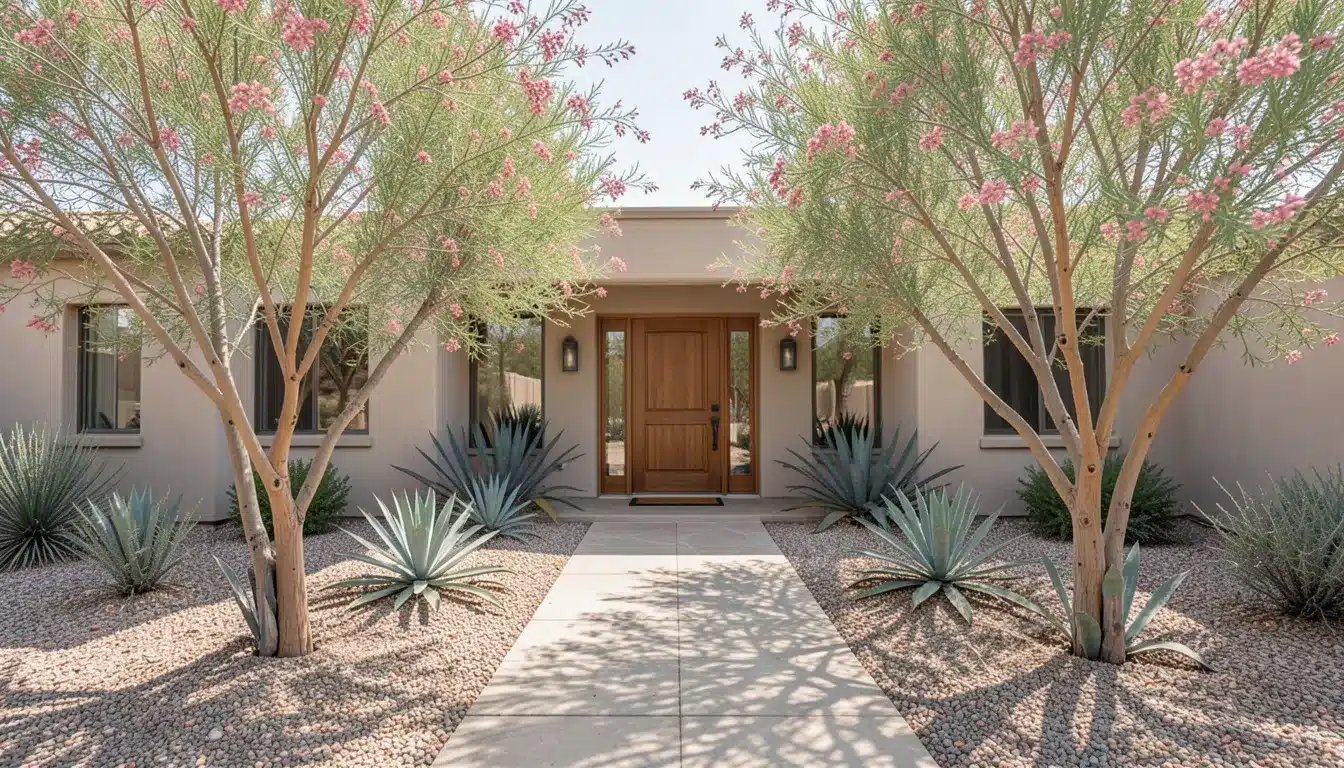 Entrance With Desert Trees