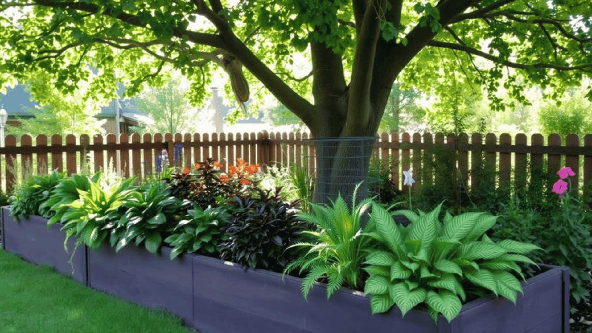 Shade Gardens Flower Raised Bed