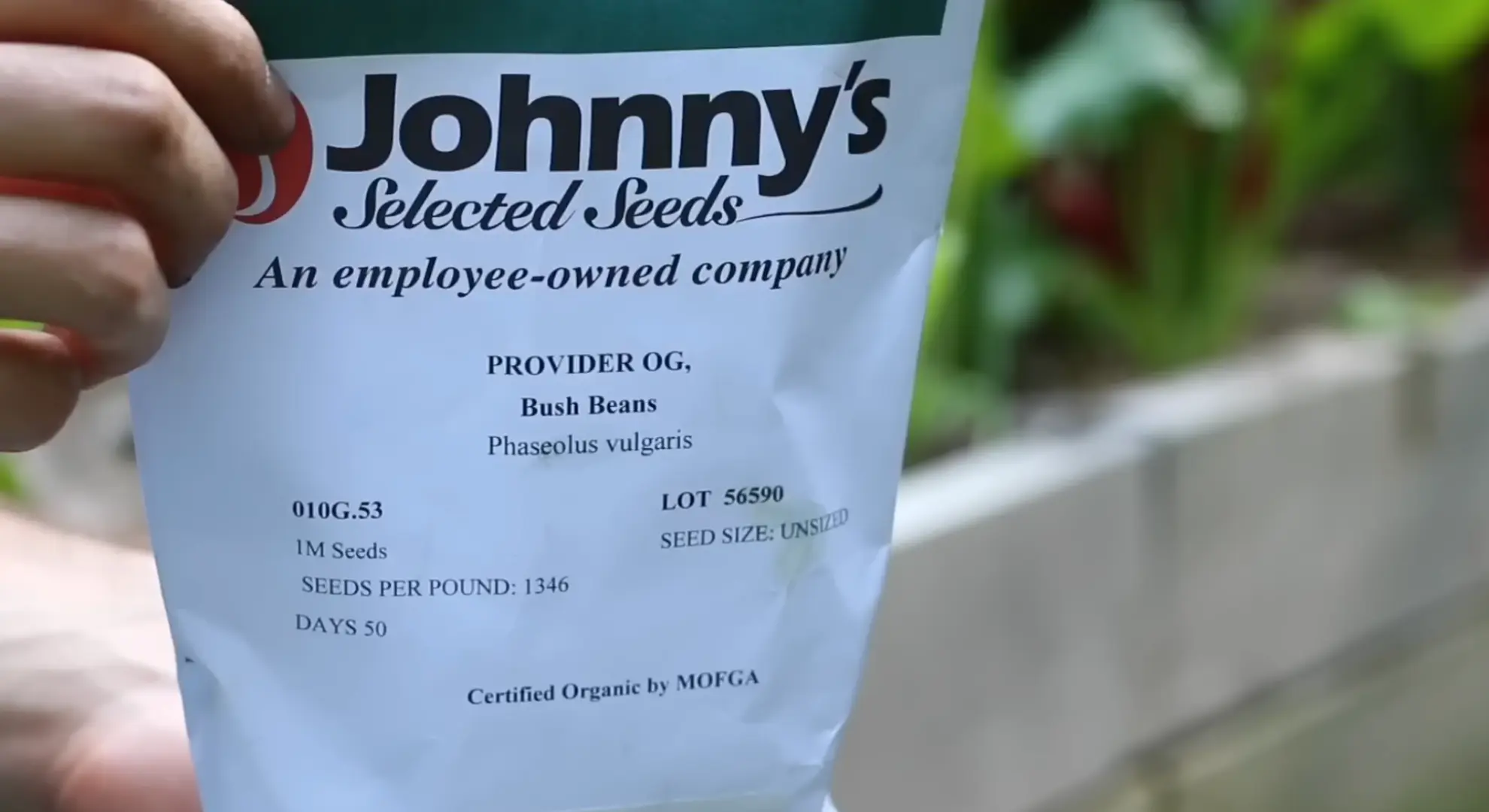 a seed packet ready to be planted