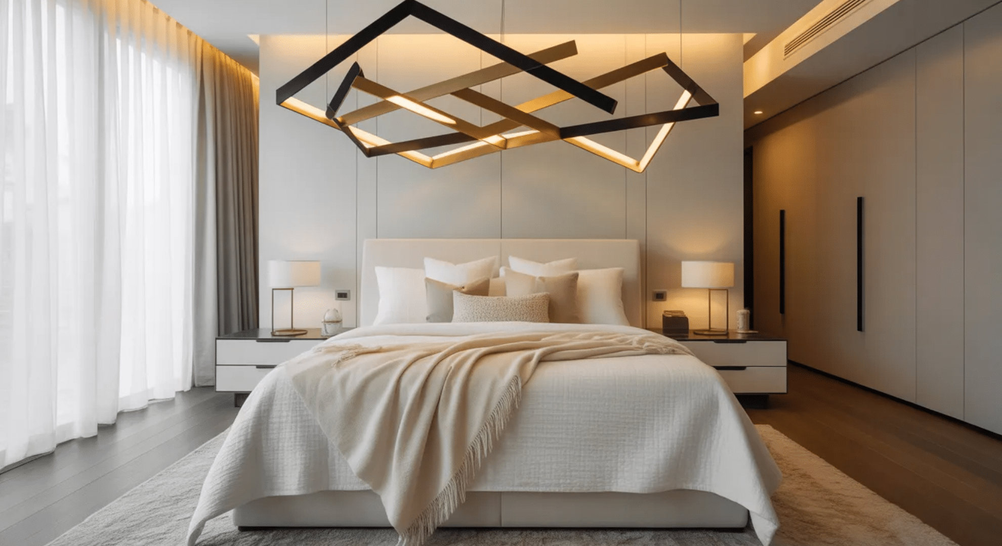 contemporary luxury with chandeliers