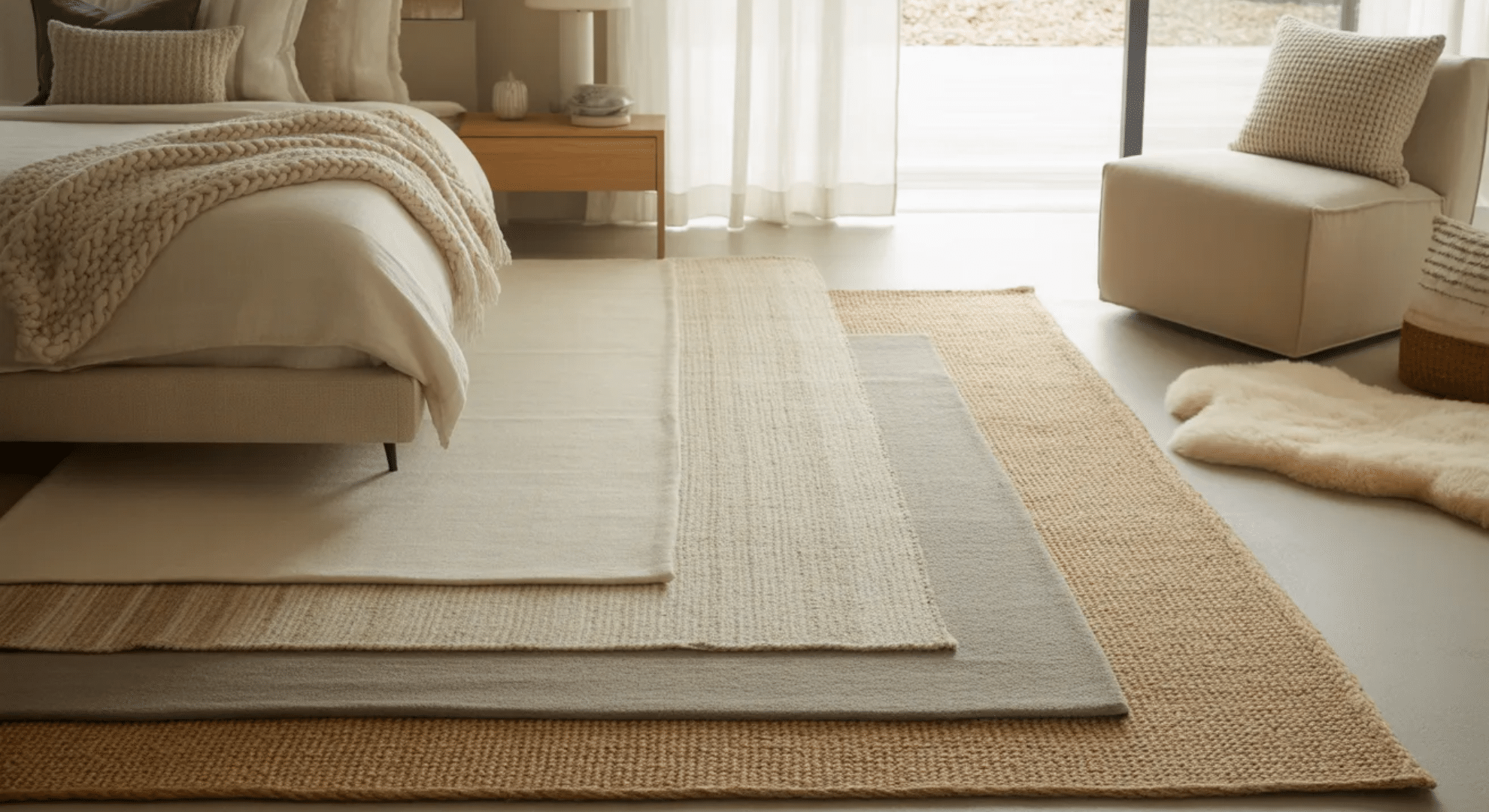 layered rugs for comfort and style