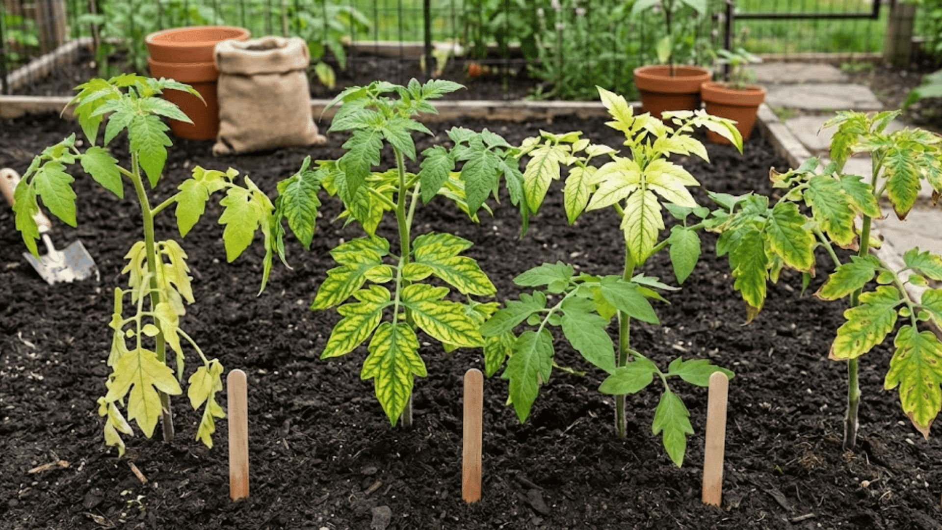 nutrient deficiencies that cause yellowing