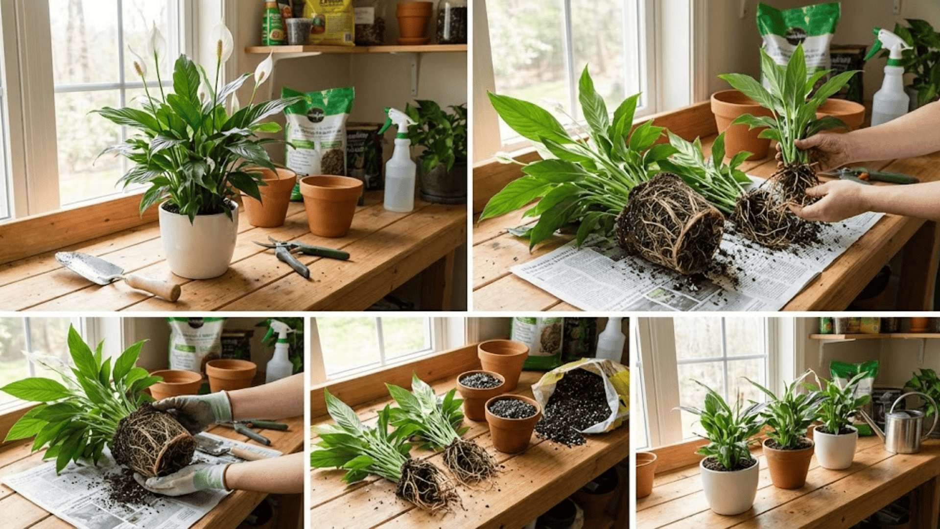 peace lily propagation and blooming