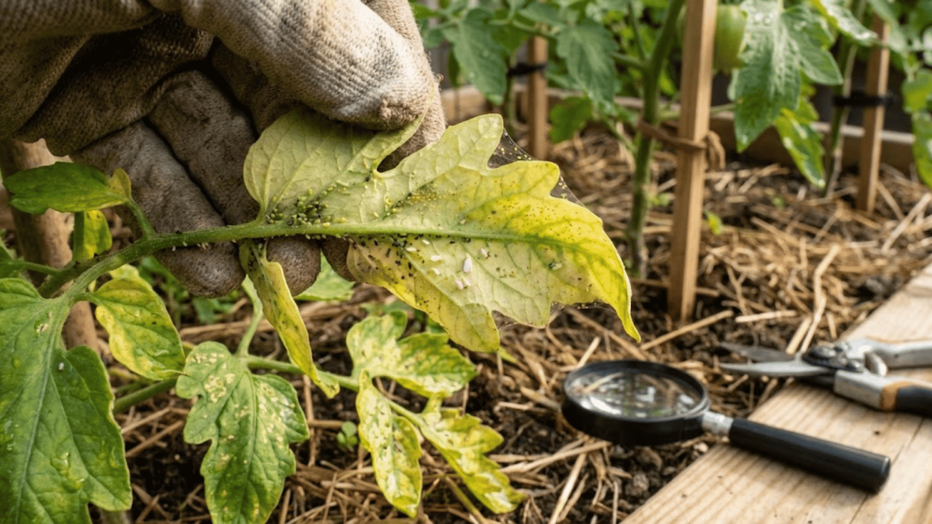 pest problems linked to yellow leaves