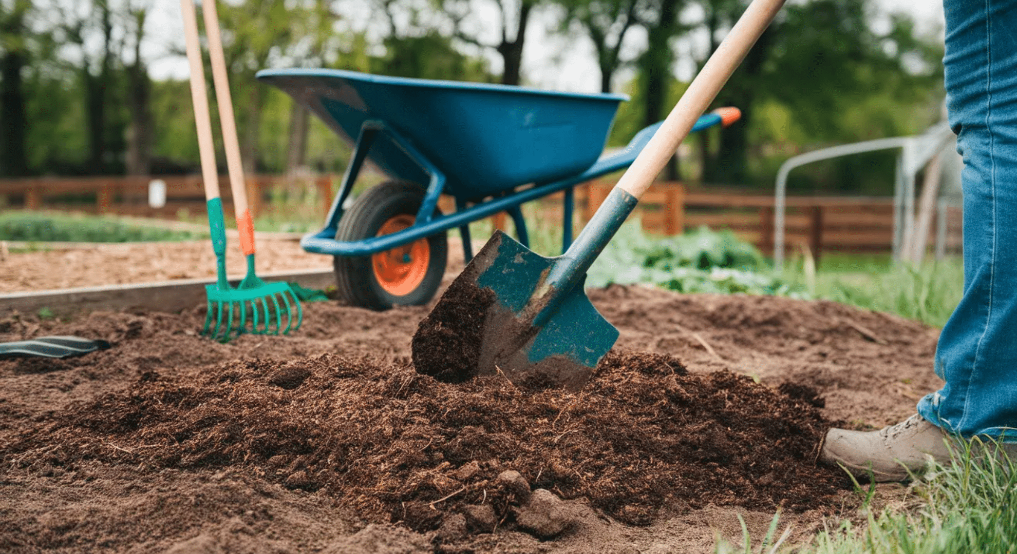 soil being prepped for planting