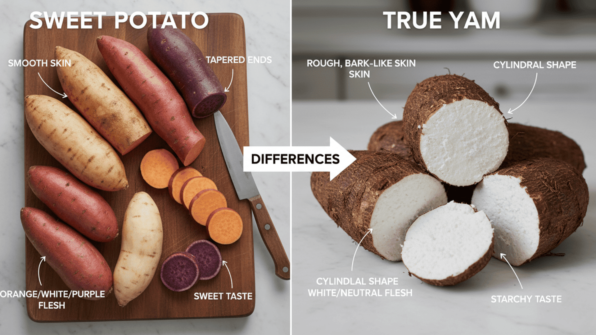 sweet potato vs yam