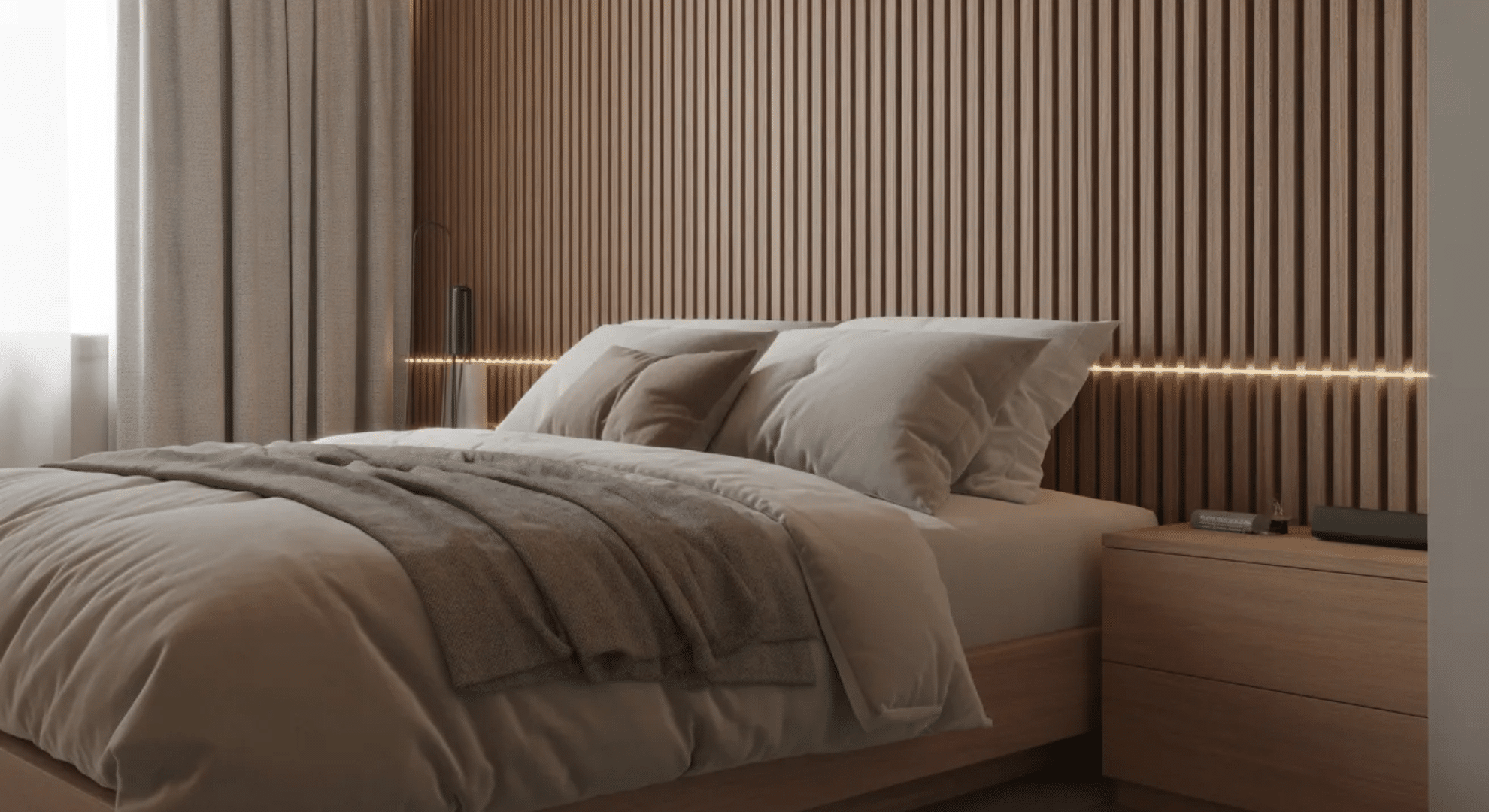 textured walls with subtle lighting