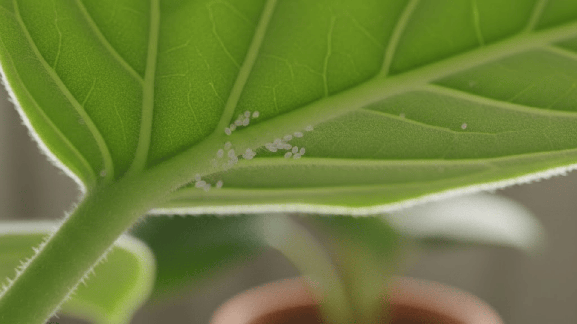 white eggs under leaves