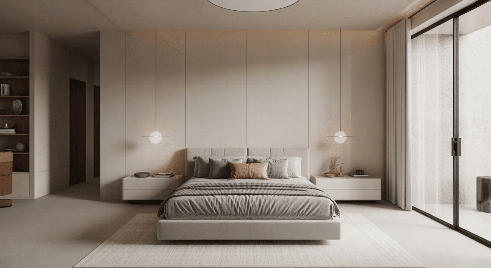 whitespace with minimal furniture