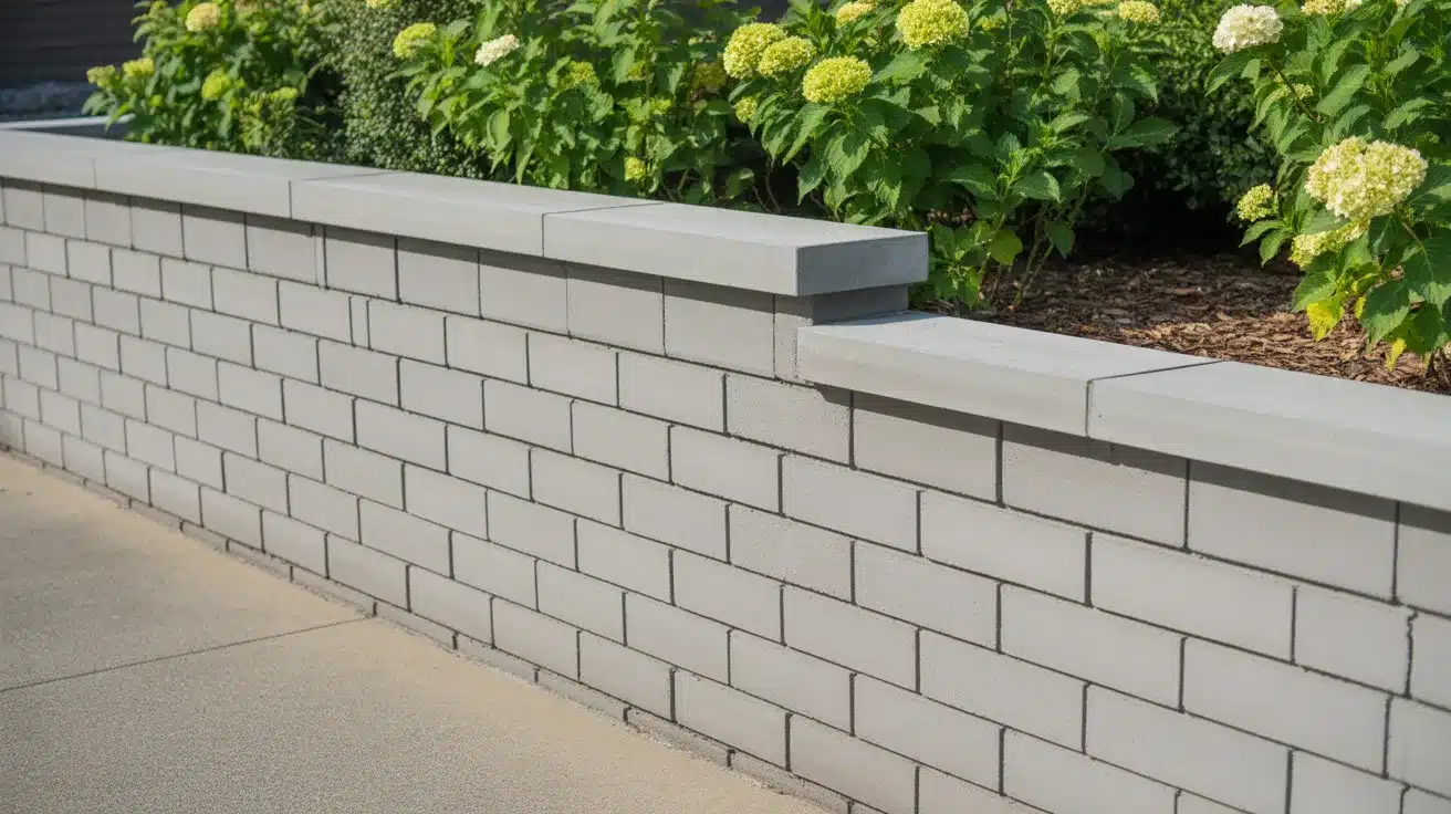Cinder Block Retaining Wall