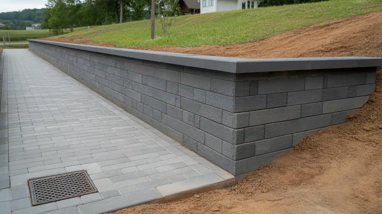 Concrete Sleeper Wall