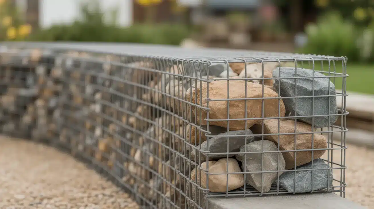 DIY Gabion Basket Wall