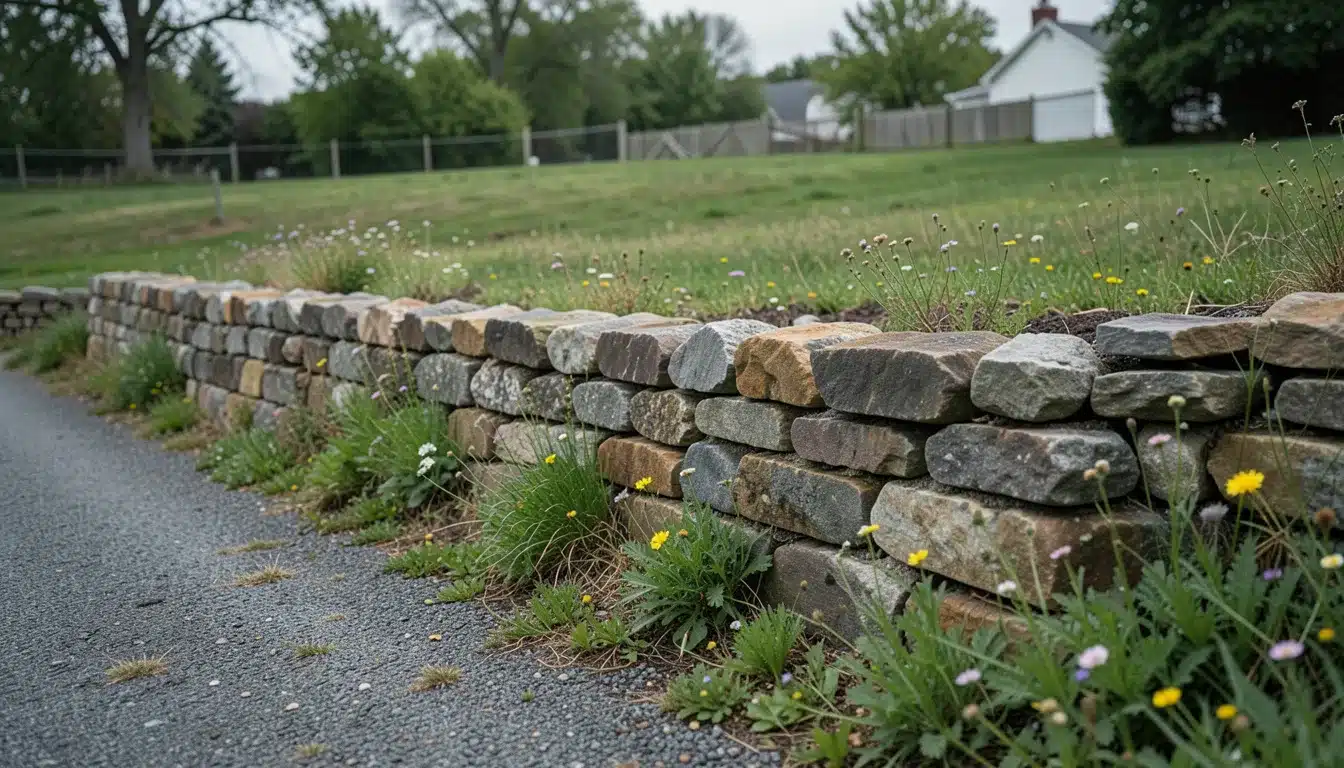 Fieldstone Retaining Wall