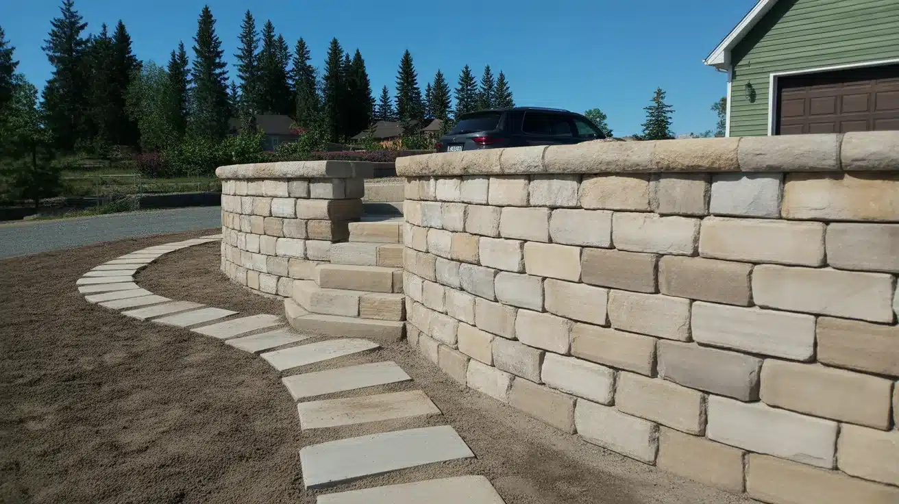 Flagstone Retaining Wall