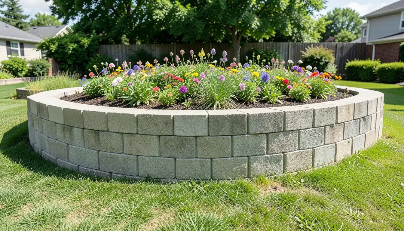 Modular Concrete Block Wall