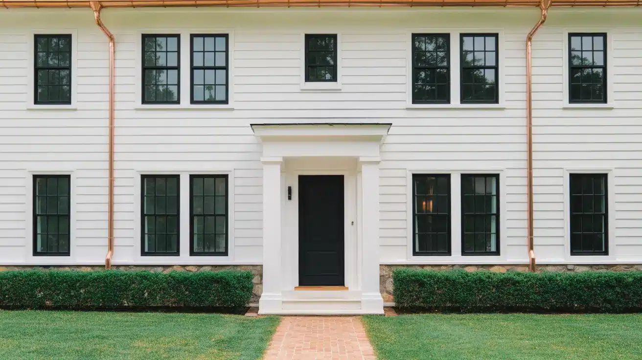 Black-Windows-on-a-White-House