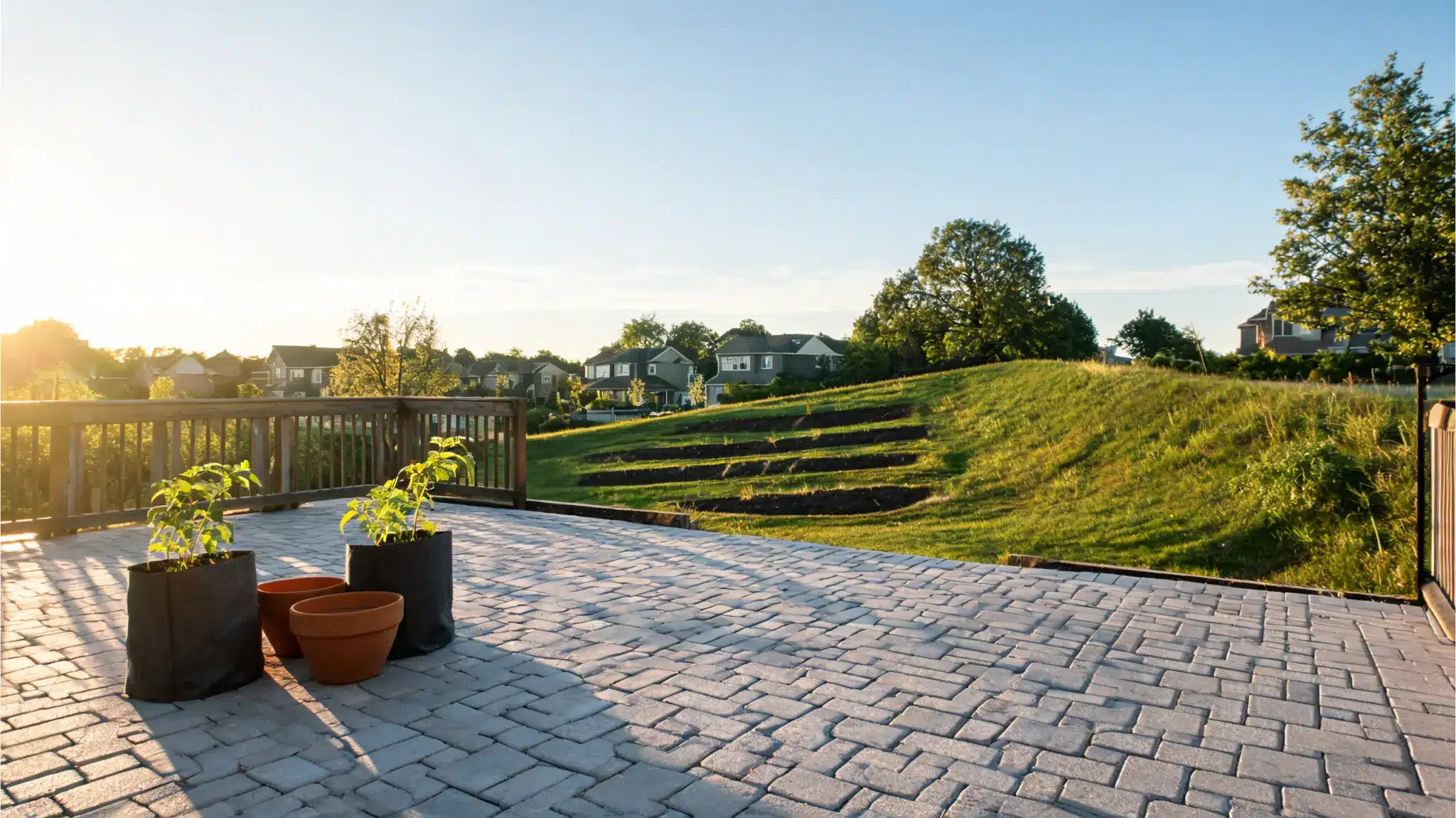 best location for a terrace garden with good sunlight