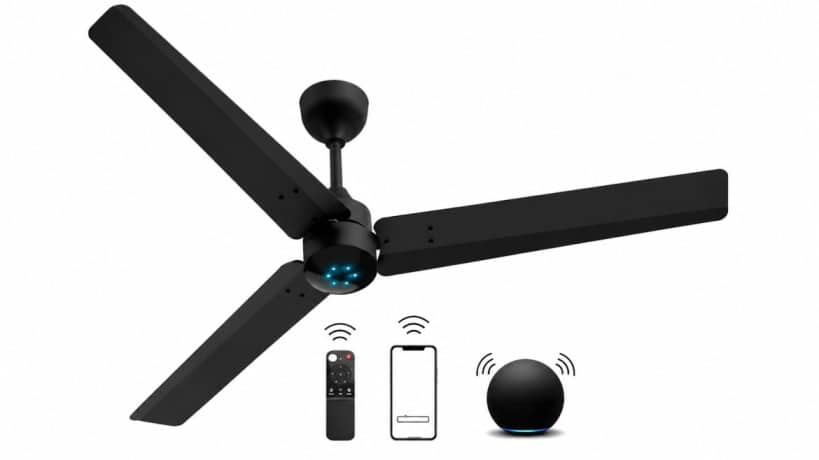 mart black ceiling fan with remote and phone and voice control how to measure a ceiling fan