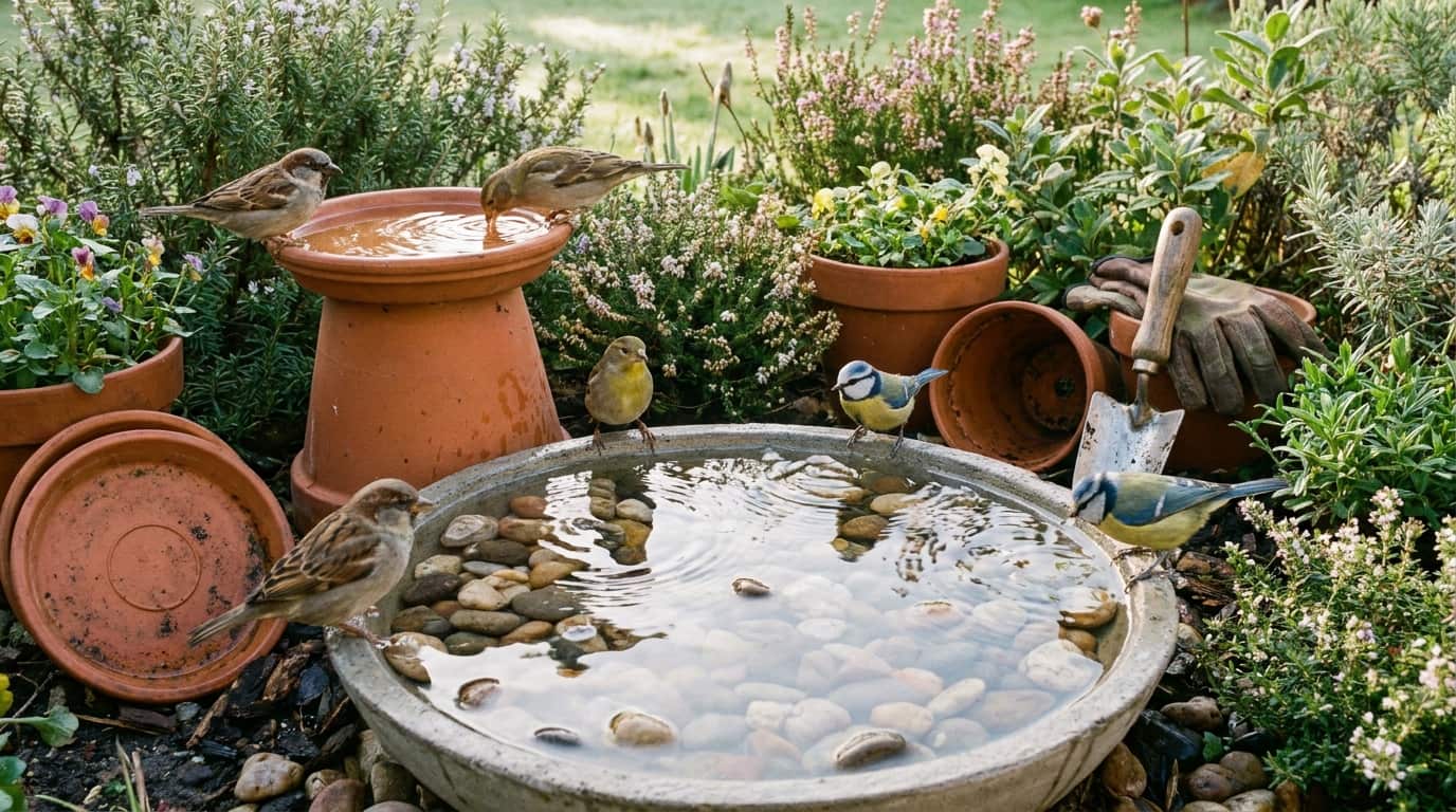 diy bird bath feature image