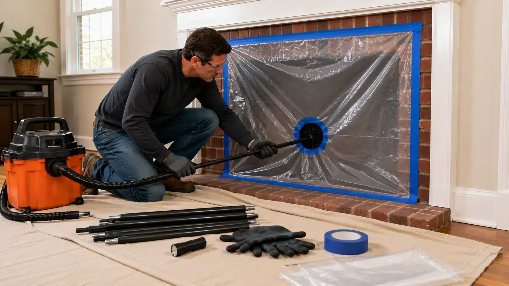 home renovation in progress with tools