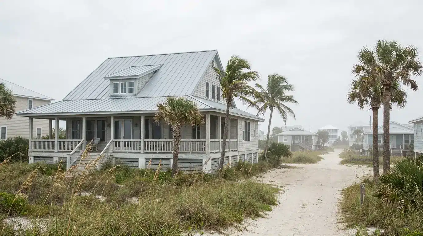 how long do metal roofs last with aluminum roof panels on a coastal style home