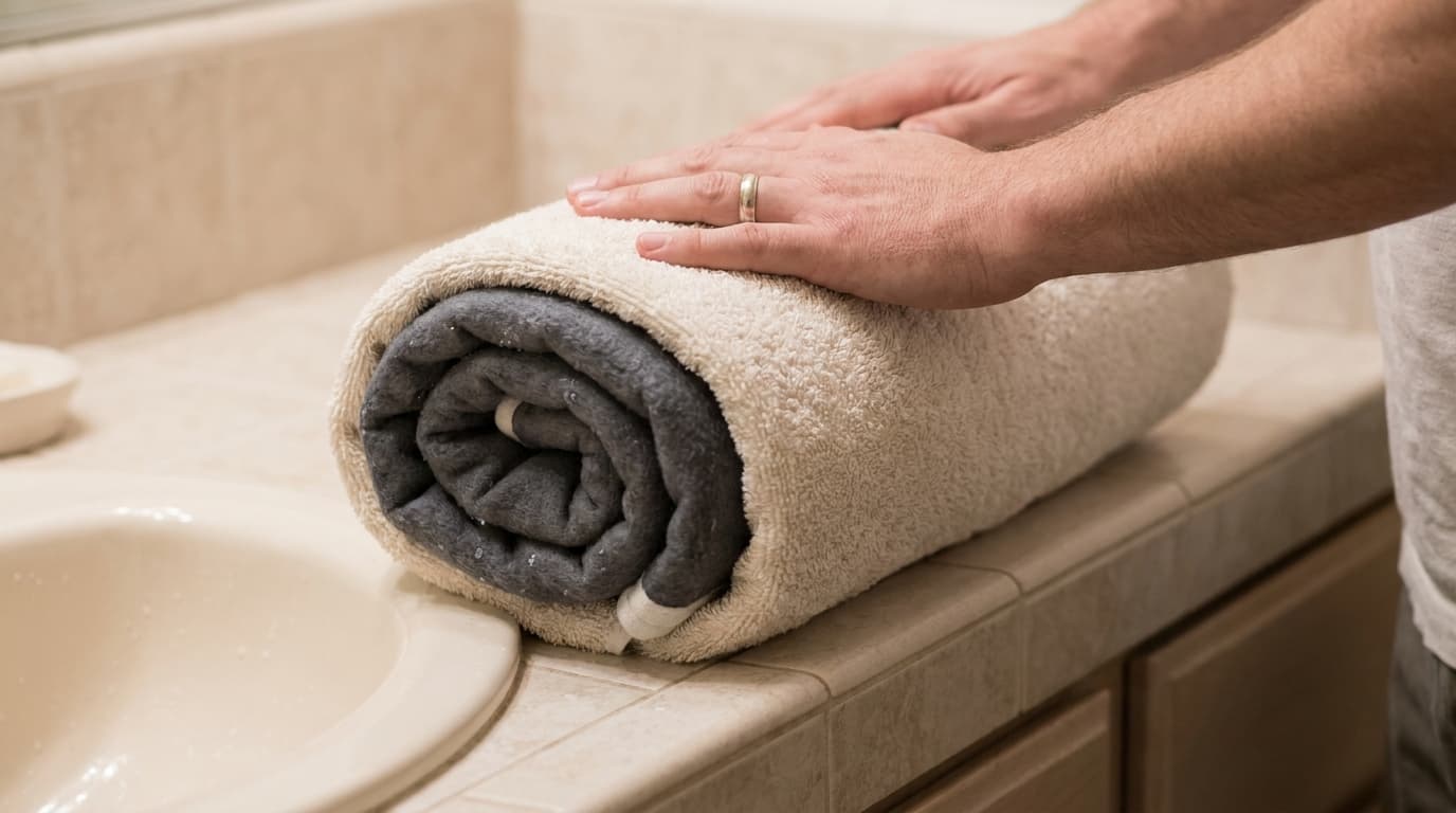 How To Hand Wash a Heated Blanket step six