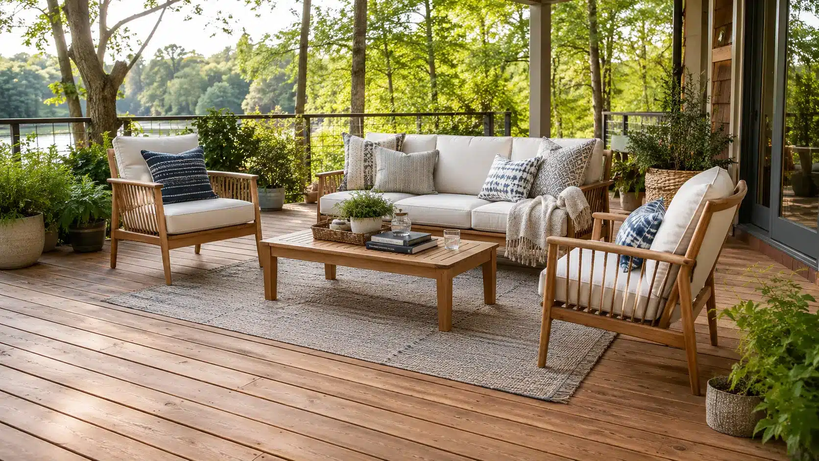 outdoor living room deck