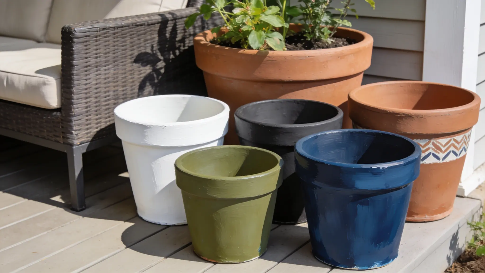 personalized coloured planters
