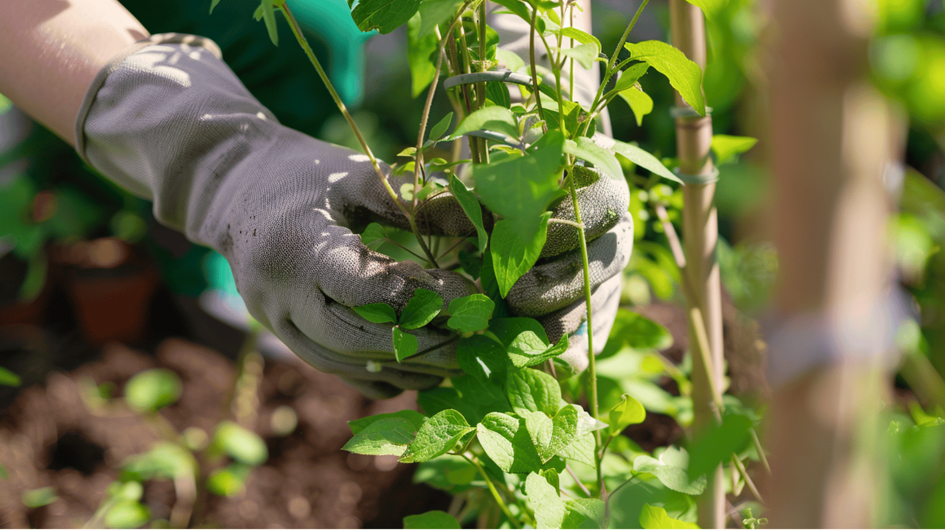 positioning the plant