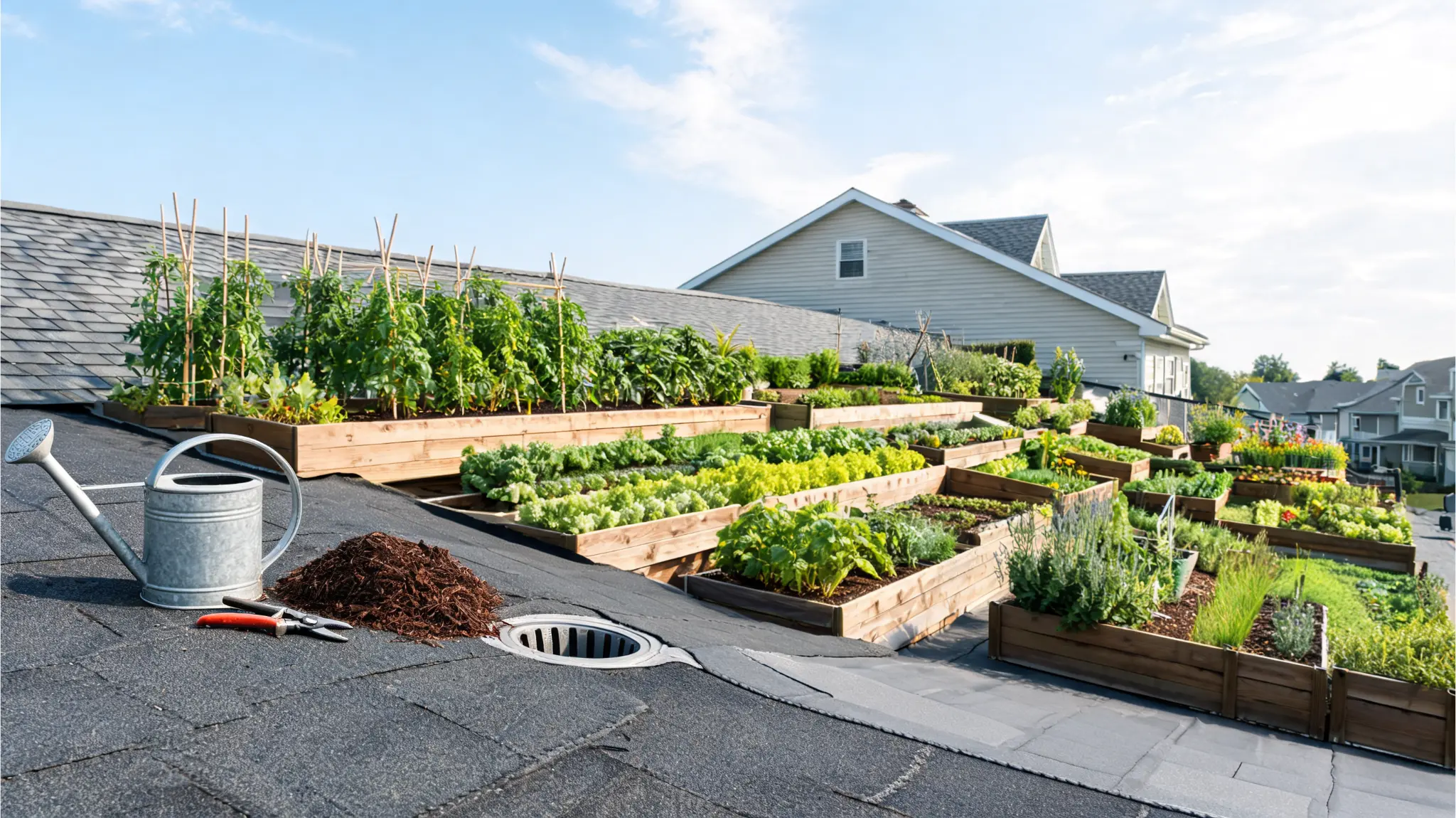 _regular care for a terrace garden and terraced garden beds