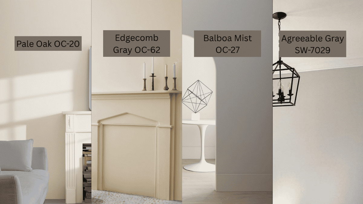 similar shades of pale oak that can replace or compliment the colors in your house