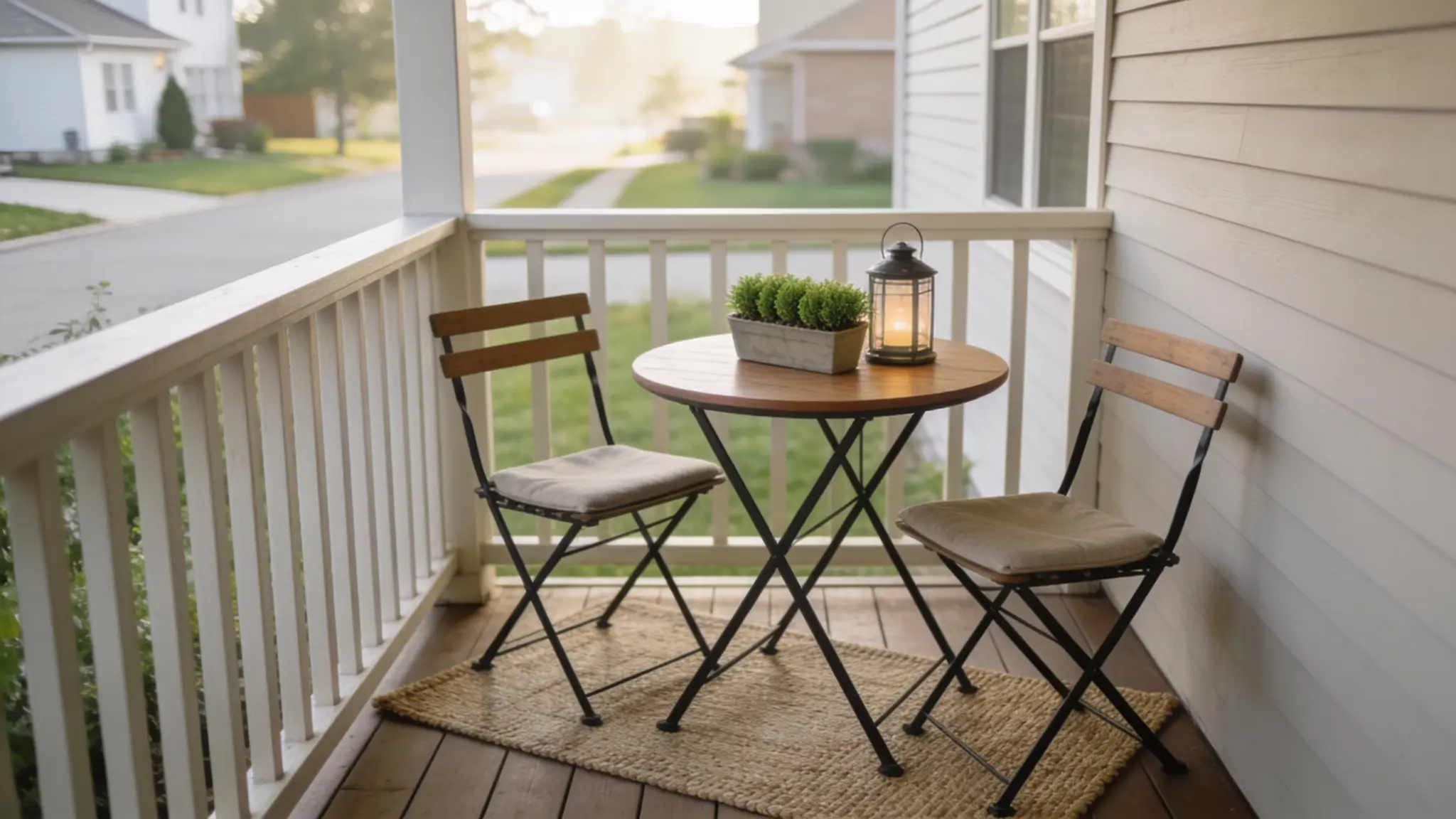 small bistro deck corner