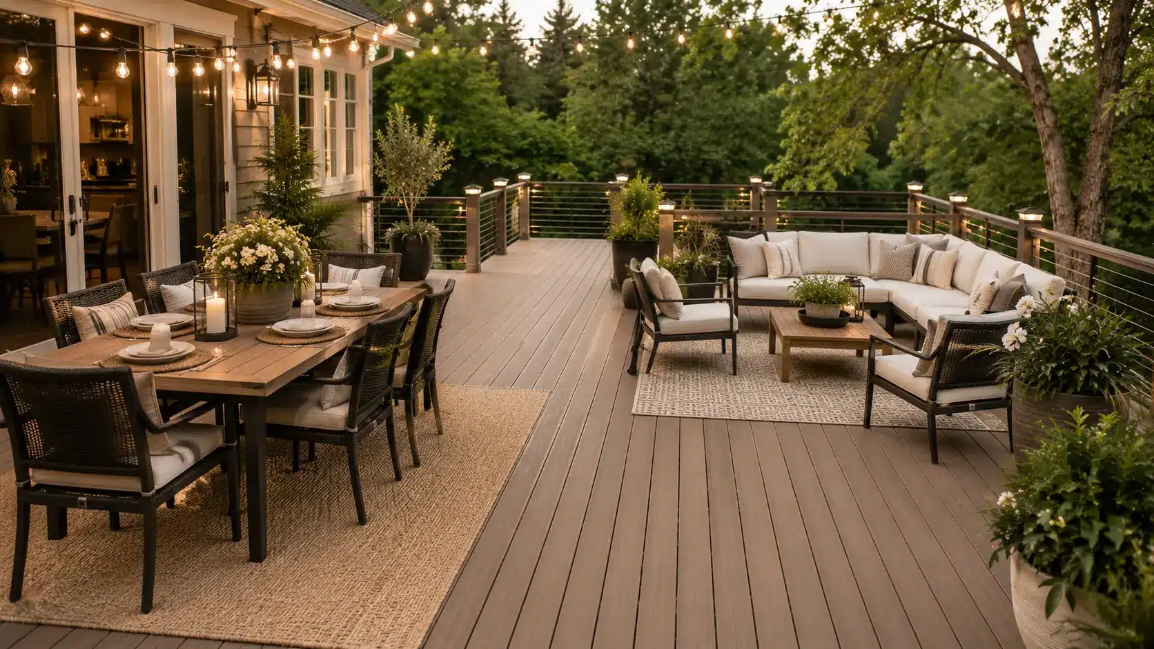 two zone deck layout