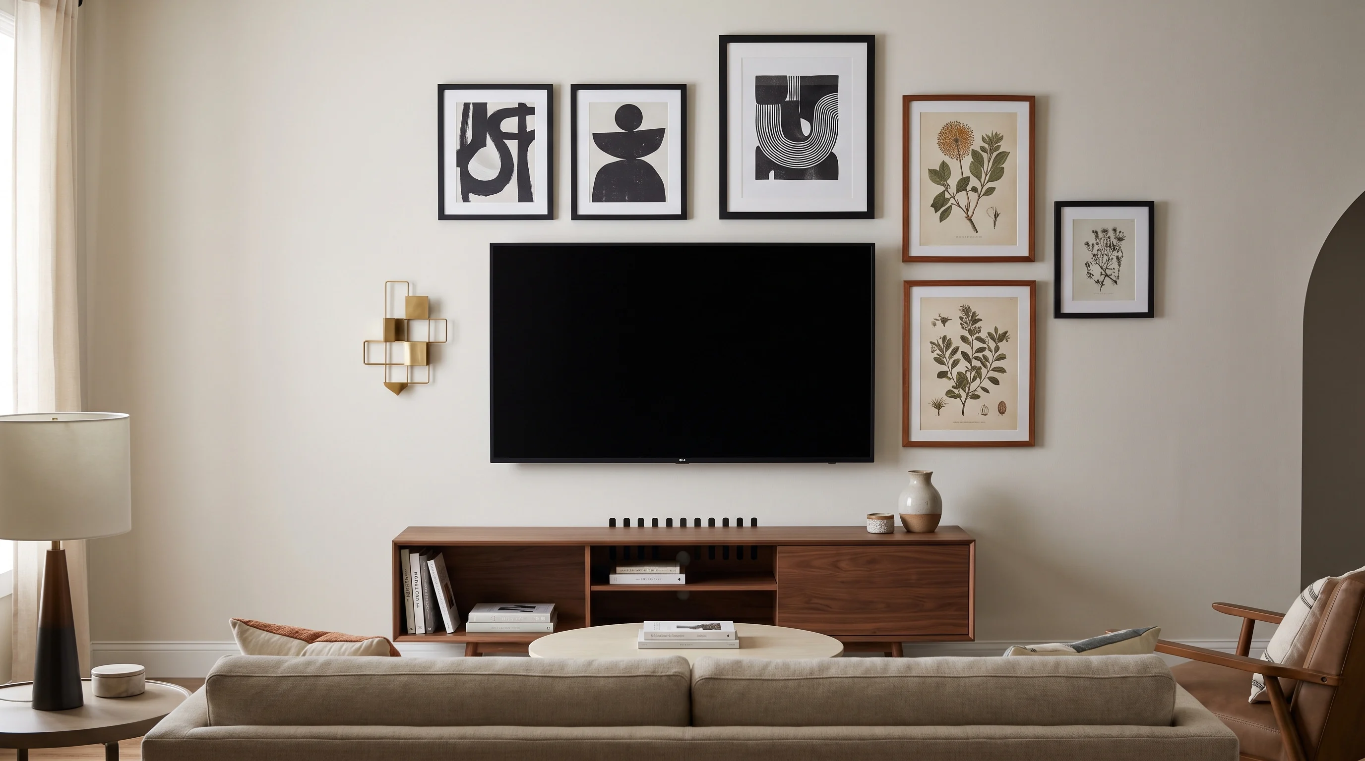 art-wall-around-a-television