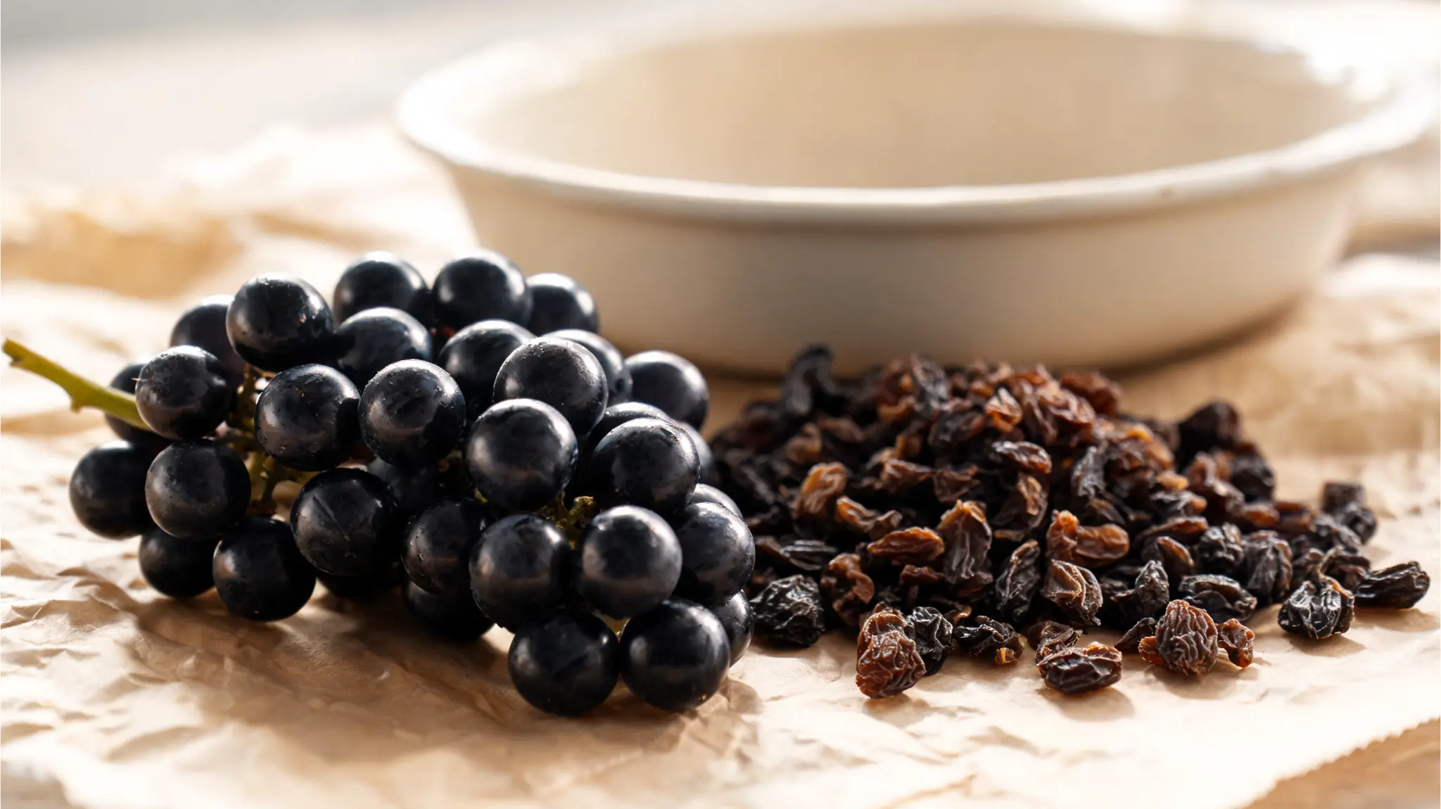 black corinth grapes with dried currants for baking
