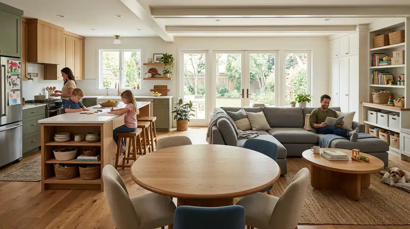 family friendly open room
