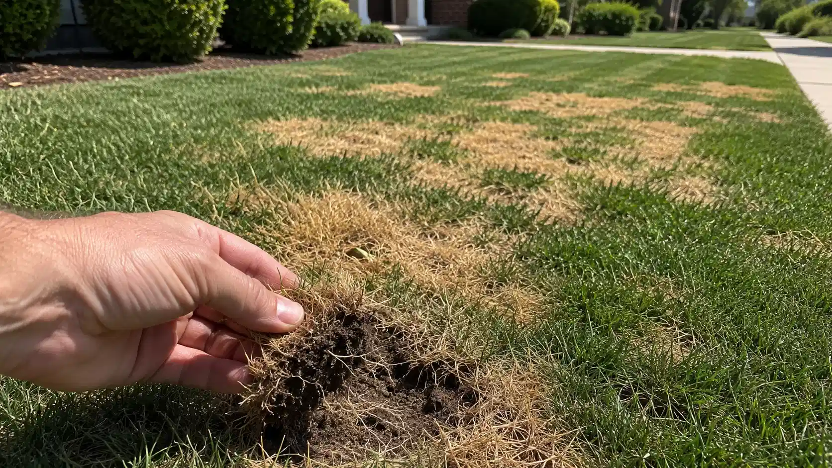 check for the grass damage patterns baically is a mundane pratcie of figuring out what bugs are out there looking out for youcheck for the grass damage patterns baically is a mundane pratcie of figuring out what bugs are out there looking out for you