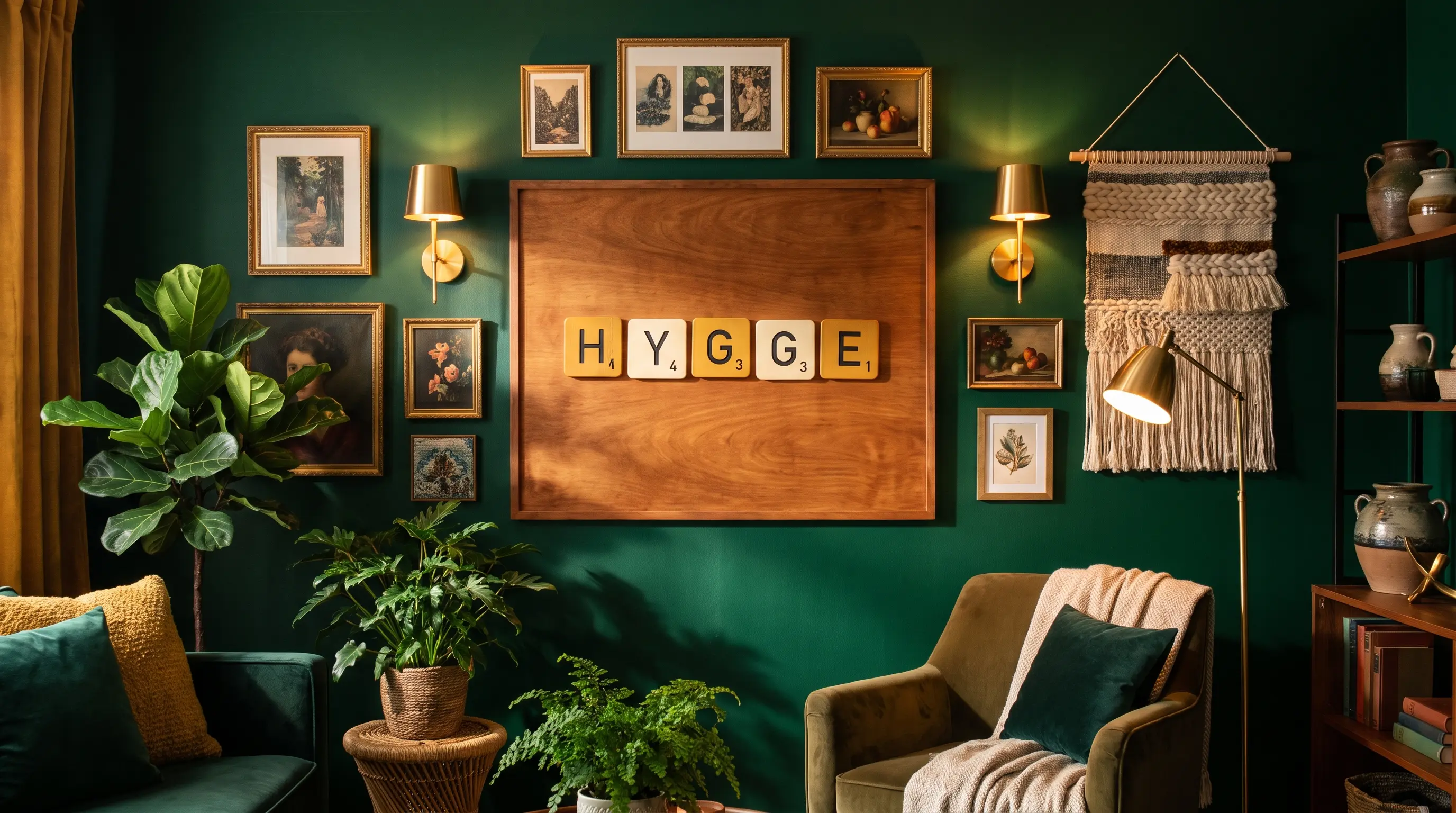 large board game letters arranged neatly on the wall to spell out a favorite name or short word