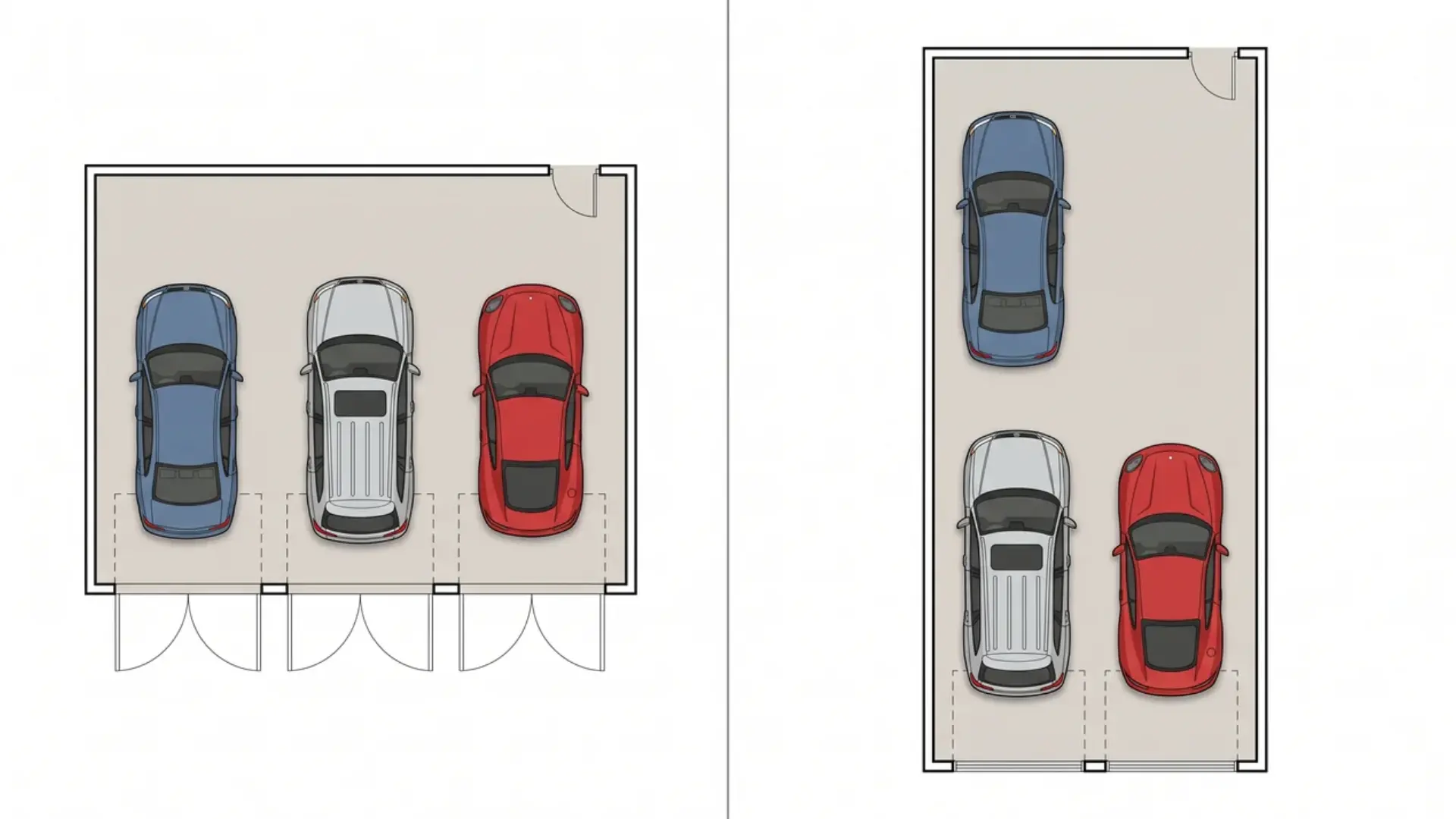 side-by-side-vs-tandem-3-car-garage-layout