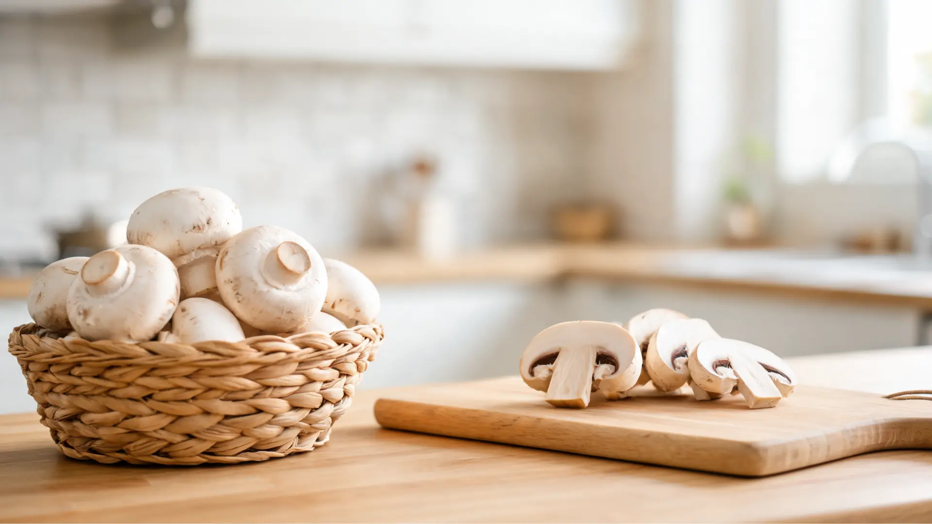white button mushrooms in a vitamin d vegetables list