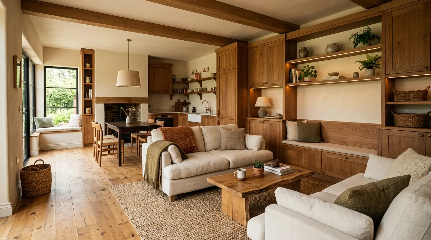 warm wood interior